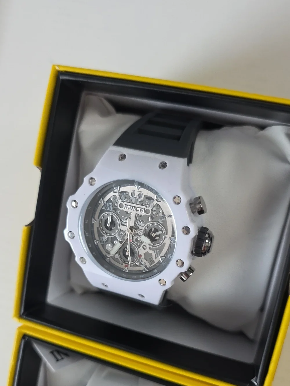 463.m Pair Of Invicta Racing Watches -grey & White